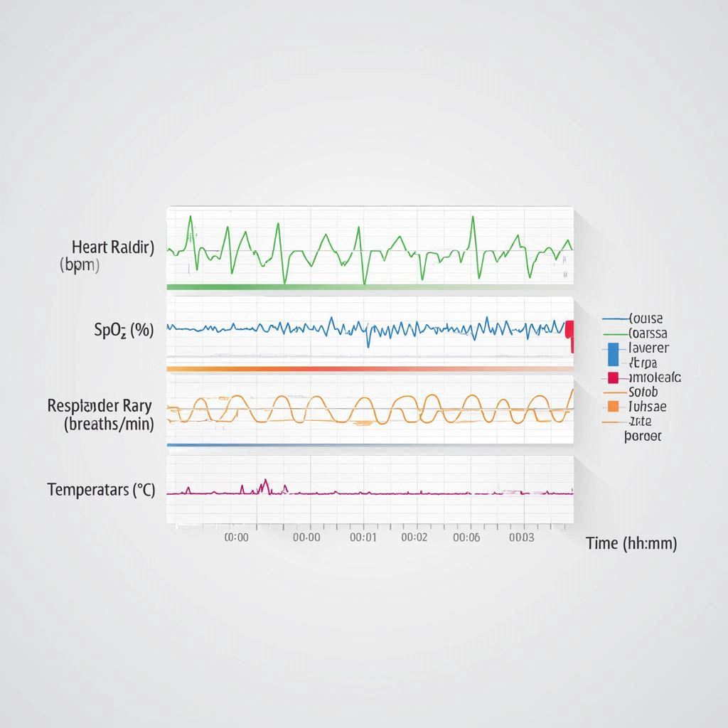 Medical Vital Signs Strip Chart
