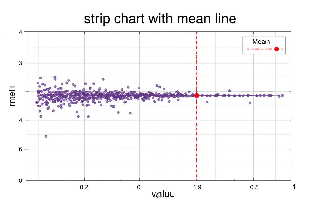 R Strip Chart Step 7 - Statistical Info